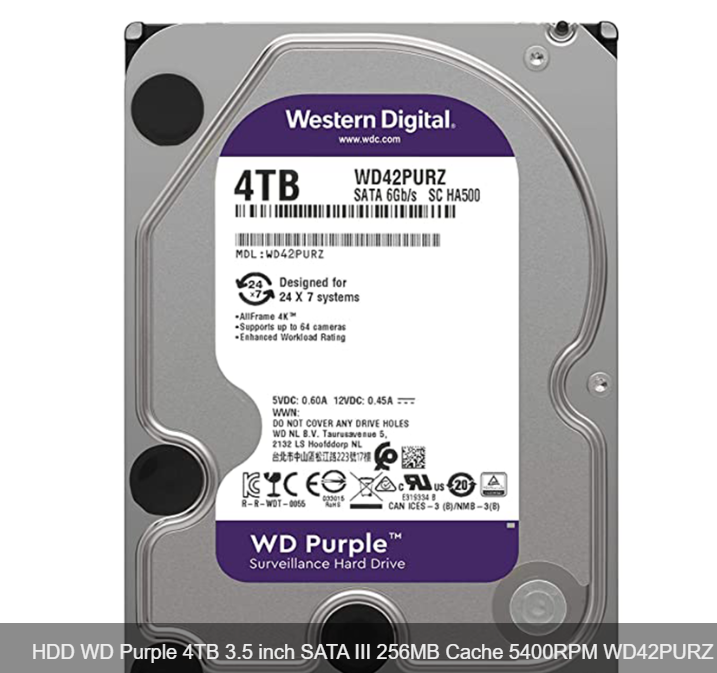 4ТБ Жесткий диск WD purple (реф) WD42PURZ